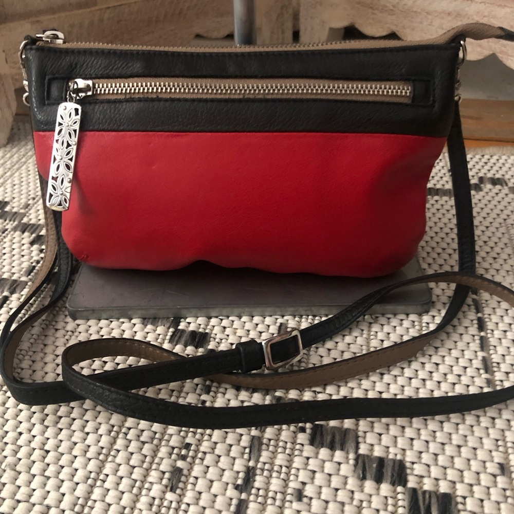 Brighton Red and Black Crossbody Bag